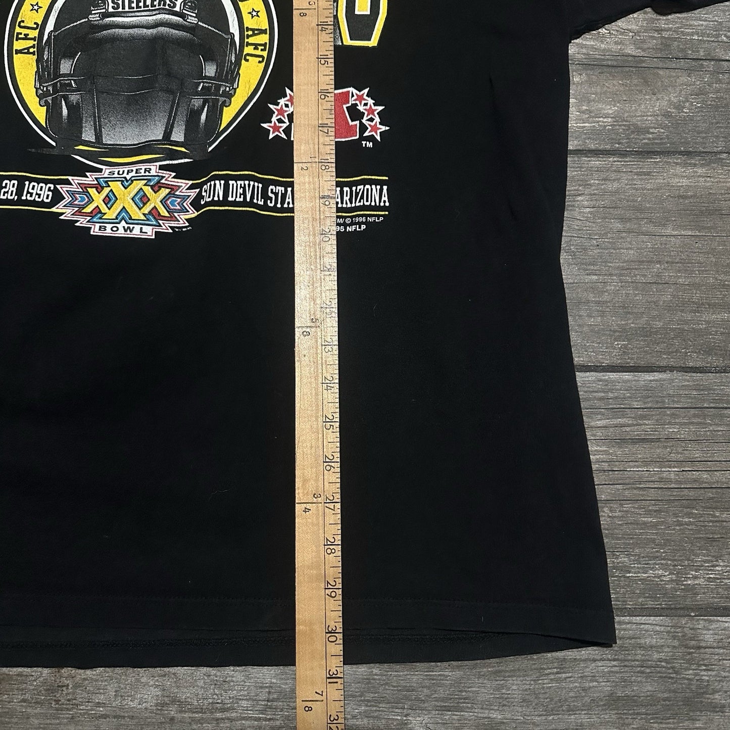 VTG 1995 PITTSBURGH STEELERS AFC CHAMPS SUPER BOWL BLACK NFL T-SHIRT 2XL Yesterday's Fits Clothing Fashion Vintage Streetwear Fashion Item