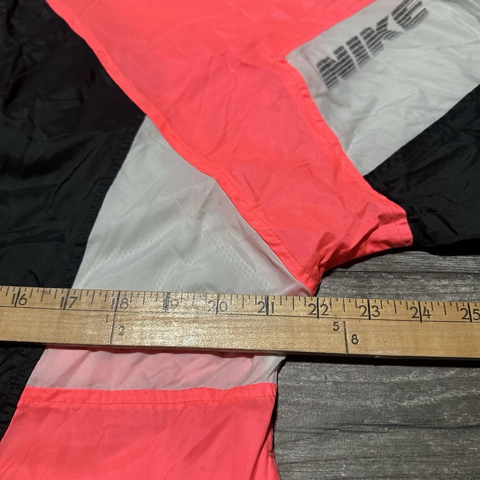VTG 90s NIKE WINDBREAKER LIGHTWEIGHT ZIP UP JACKET PINK BLACK SZ M NEON Yesterday's Fits Clothing Fashion Vintage Streetwear Fashion Item