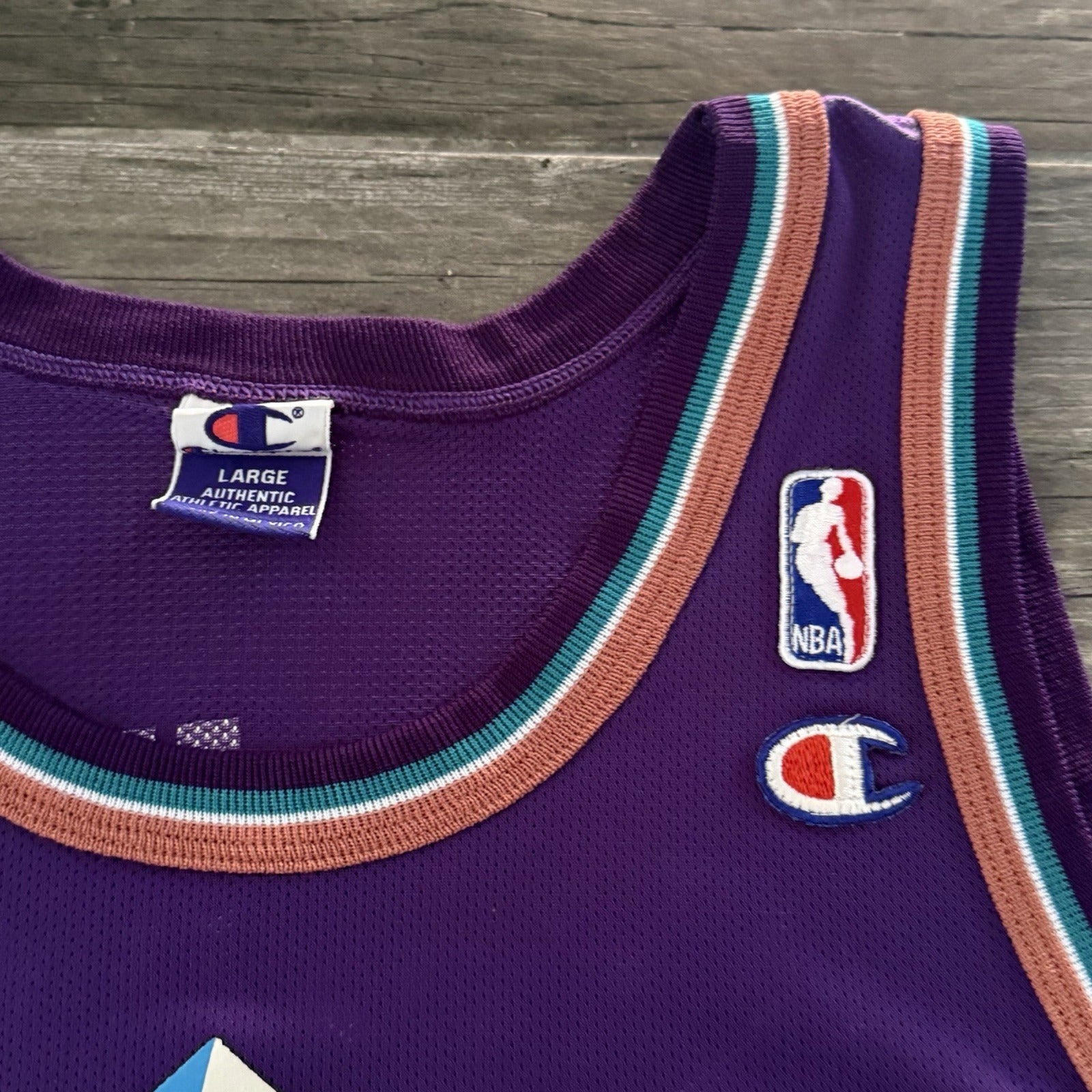 VTG CHAMPION UTAH JAZZ JOHN STOCKTON PURPLE BASKETBALL JERSEY BIG MOUNTAIN L 44 Yesterday's Fits Clothing Fashion Vintage Streetwear Fashion Item
