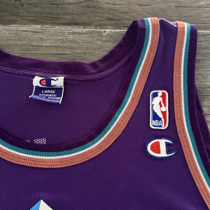VTG CHAMPION UTAH JAZZ JOHN STOCKTON PURPLE BASKETBALL JERSEY BIG MOUNTAIN L 44 Yesterday's Fits Clothing Fashion Vintage Streetwear Fashion Item