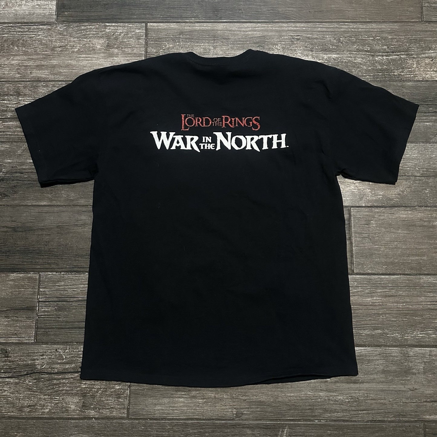 THE LORD OF THE RINGS WAR IN THE NORTH T-SHIRT BLACK XL VIDEO GAME PROMO Yesterday's Fits Clothing Fashion Vintage Streetwear Fashion Item