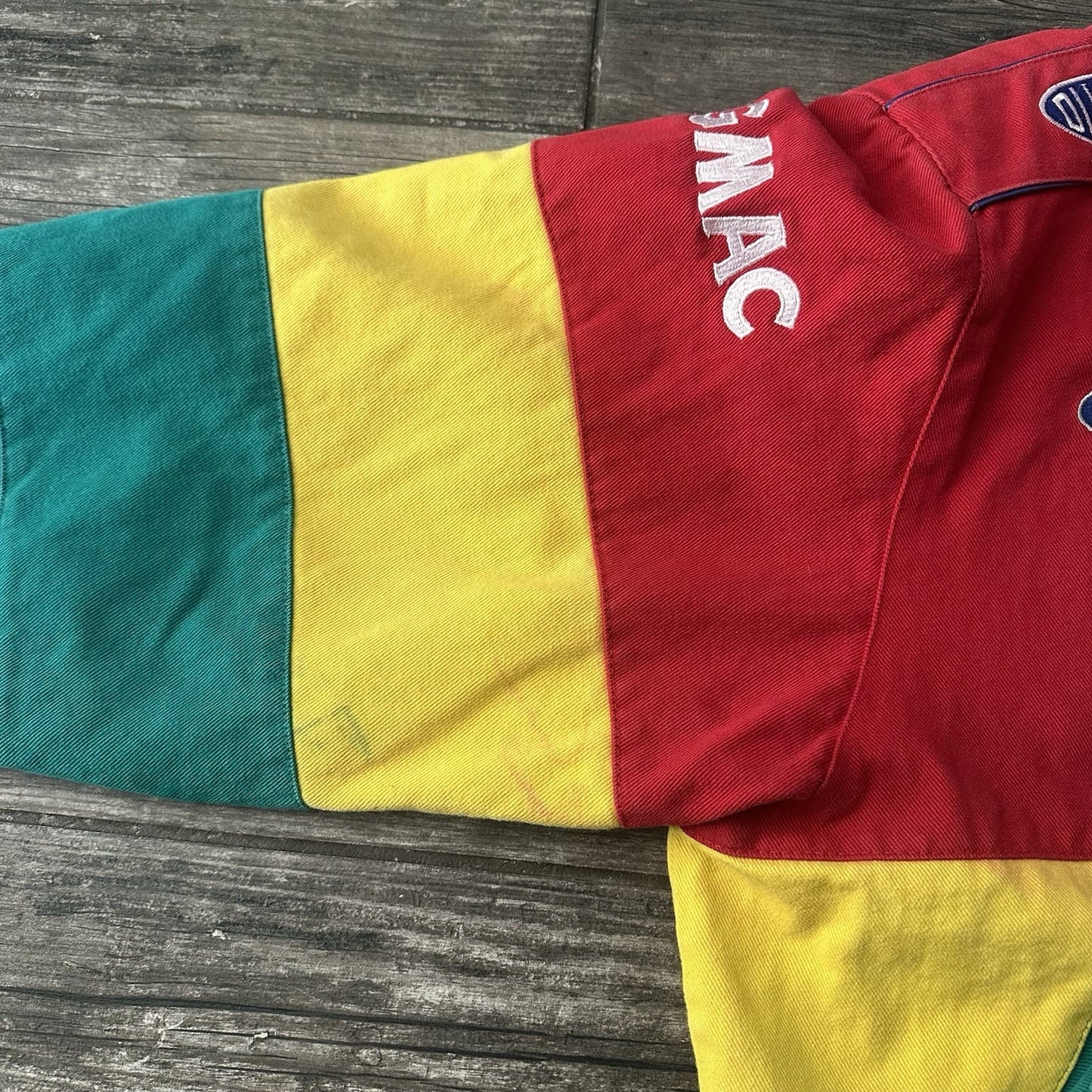 CHASE JH DESIGN JEFF GORDON RAINBOW NASCAR RACING JACKET RED SZ XL BUTTON UP Yesterday's Fits Clothing Fashion Vintage Streetwear Fashion Item