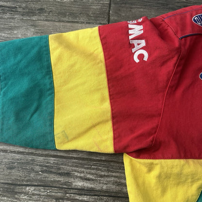 CHASE JH DESIGN JEFF GORDON RAINBOW NASCAR RACING JACKET RED SZ XL BUTTON UP Yesterday's Fits Clothing Fashion Vintage Streetwear Fashion Item