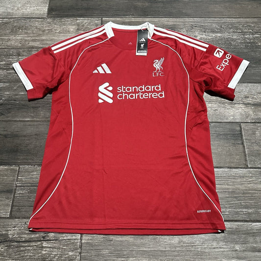 $100 NWT ADIDAS LIVERPOOL FC RED WHITE SOCCER JERSEY FUTBOL KIT SZ L SHIRT Yesterday's Fits Clothing Fashion Vintage Streetwear Fashion Item