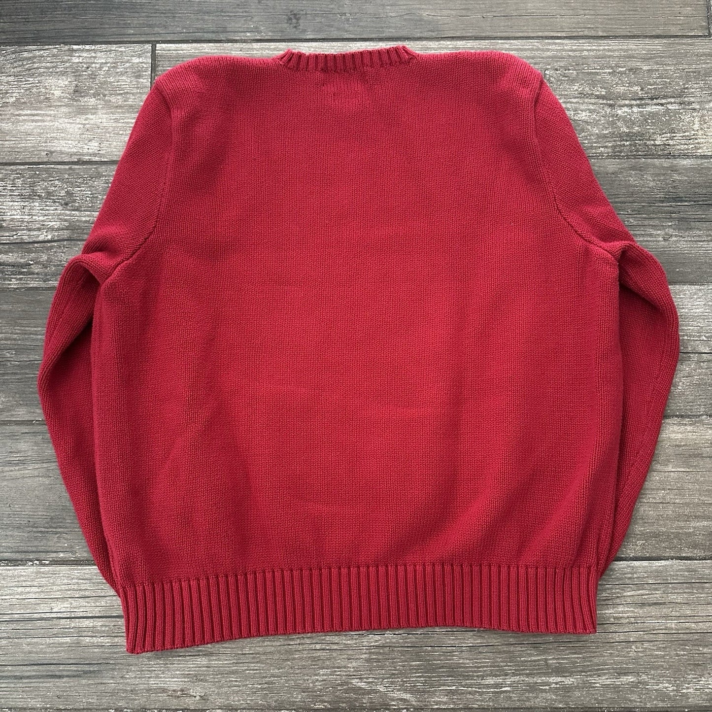 POLO RALPH LAUREN PONY PULLOVER CREWNECK KNIT SWEATER RED SZ XXL COTTON HEAVY Yesterday's Fits Clothing Fashion Vintage Streetwear Fashion Item
