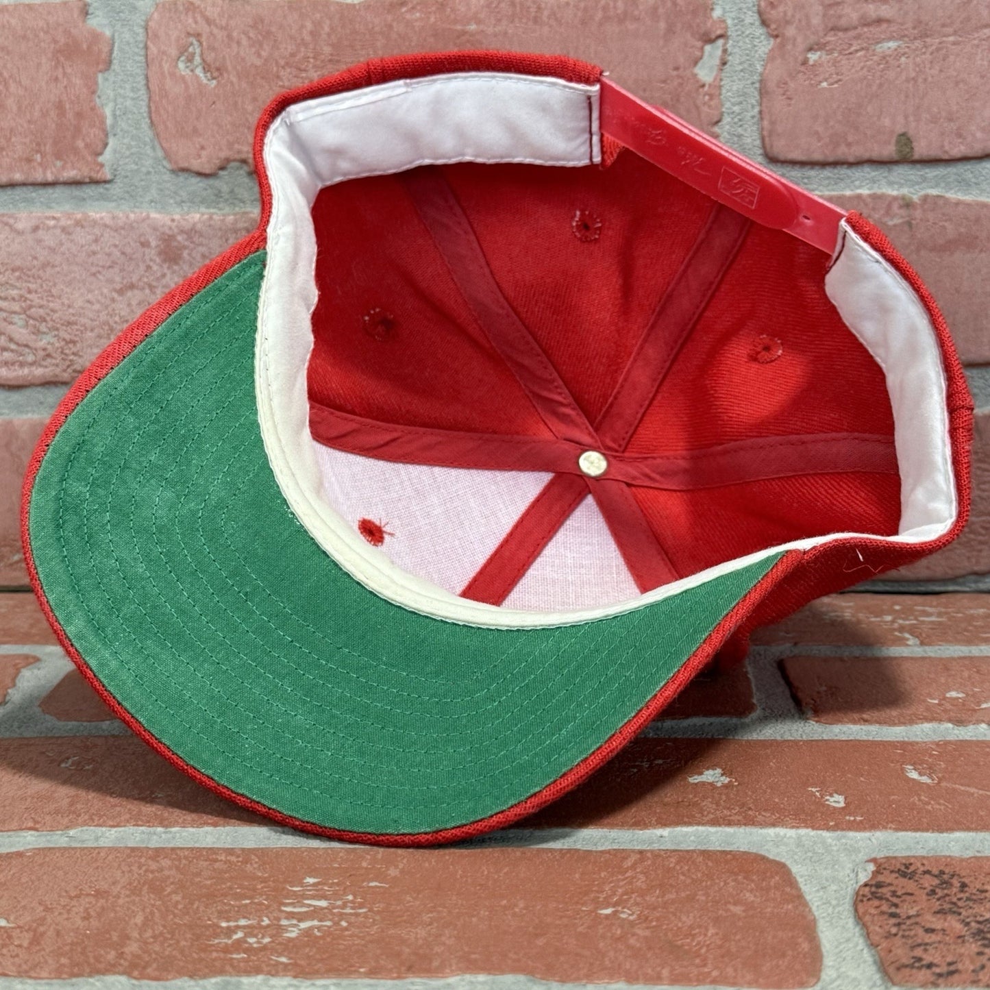 VTG 90s THE GAME CHICAGO BLACKHAWKS FADED DISTRESSED HOCKEY RED SNAPBACK HAT Yesterday's Fits Clothing Fashion Vintage Streetwear Fashion Item
