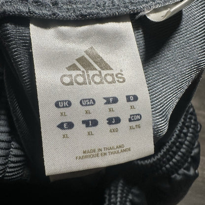 VTG Y2K ADIDAS BAGGY TRACK PANTS SZ XL WIDE LEG GREY BLUE WHITE Yesterday's Fits Clothing Fashion Vintage Streetwear Fashion Item
