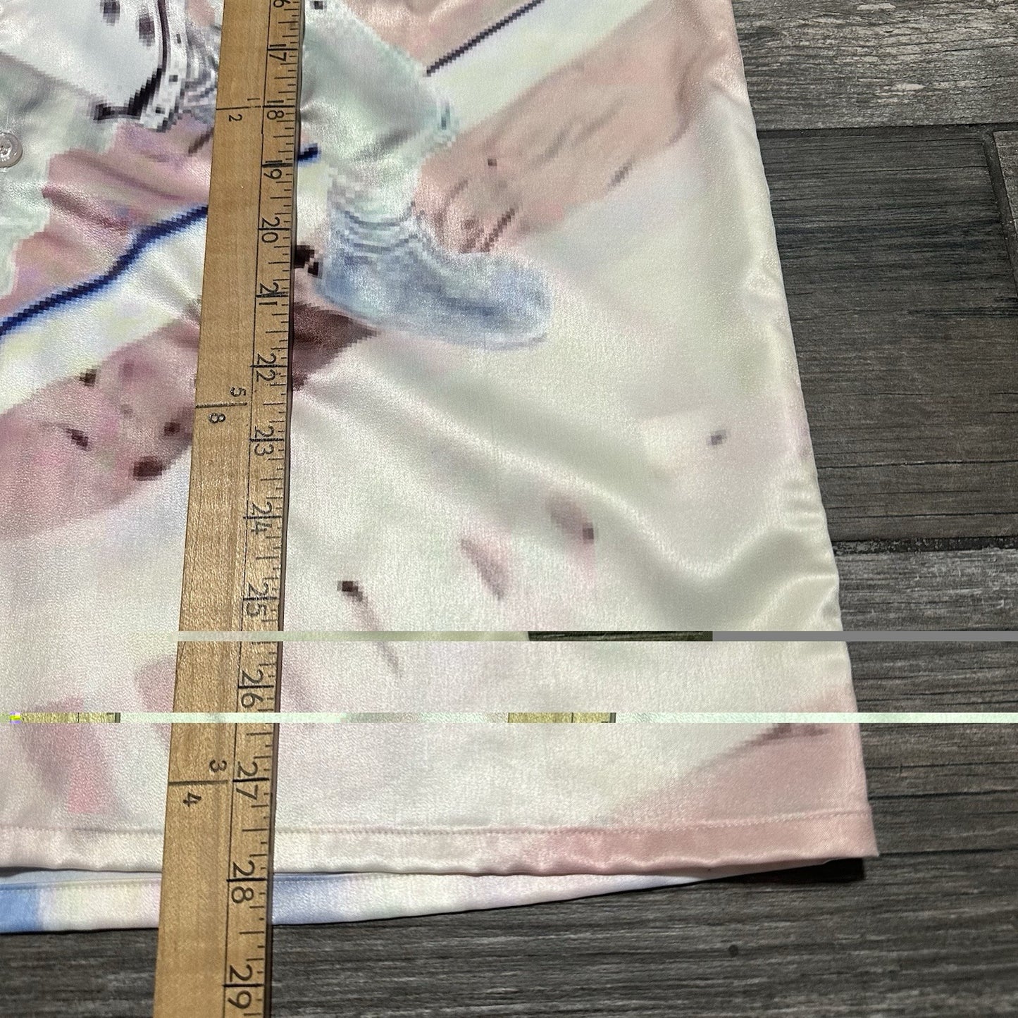 IMRAN POTATO CLOUD BUTTON UP AOP ALL OVER PRINT WHITE BLUE M VIDEO GAME SHIRT Yesterday's Fits Clothing Fashion Vintage Streetwear Fashion Item