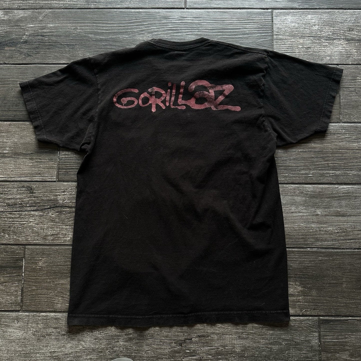 Y2K GORILLAZ GEEP CAMP BLACK T-SHIRT BAND CONCERT PROMO TEE SZ L Yesterday's Fits Clothing Fashion Vintage Streetwear Fashion Item