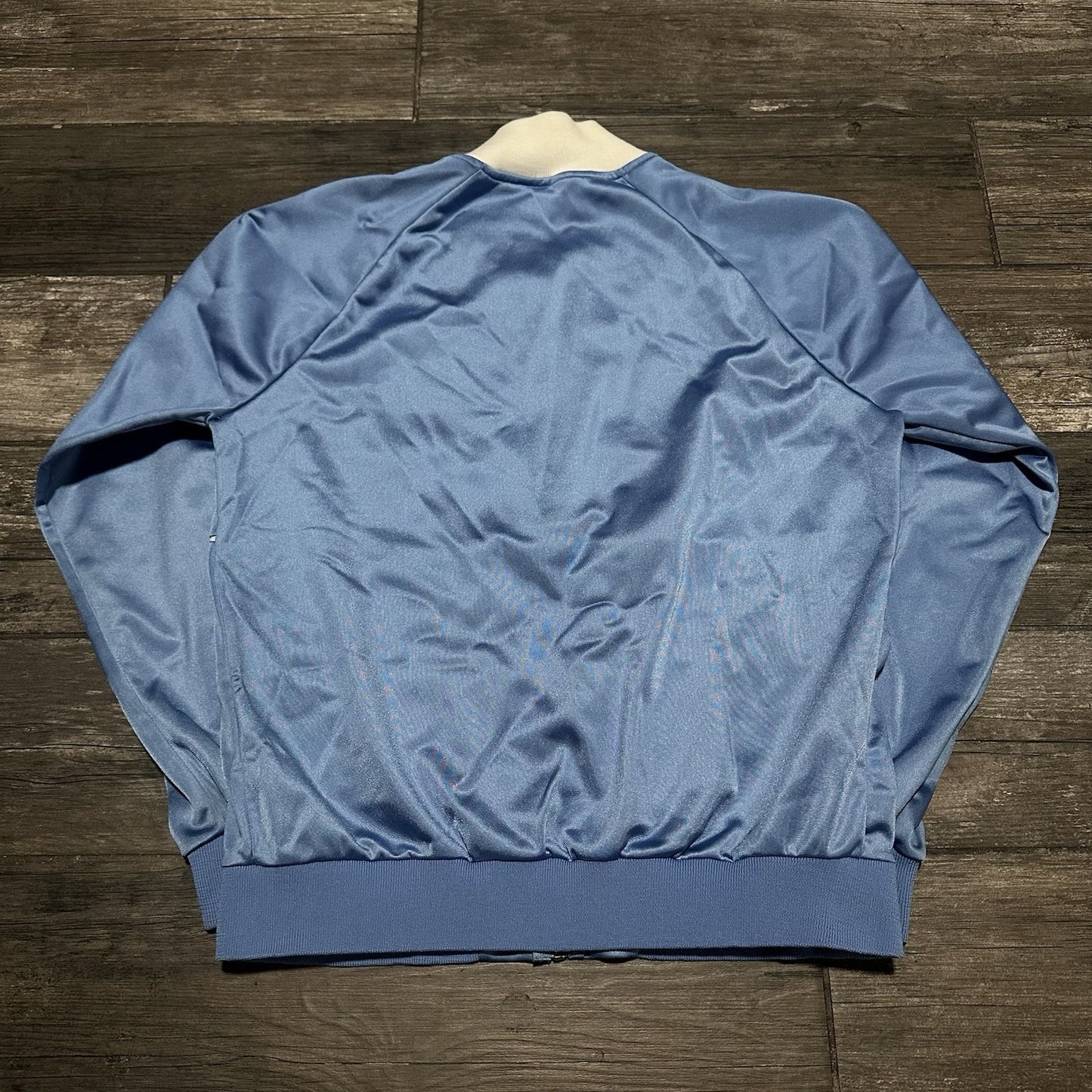 VTG 80s GOLDEN NUGGET LAS VEGAS CASINO BLUE WHITE TRACK ZIP UP JACKET ZWICKEL S Yesterday's Fits Clothing Fashion Vintage Streetwear Fashion Item
