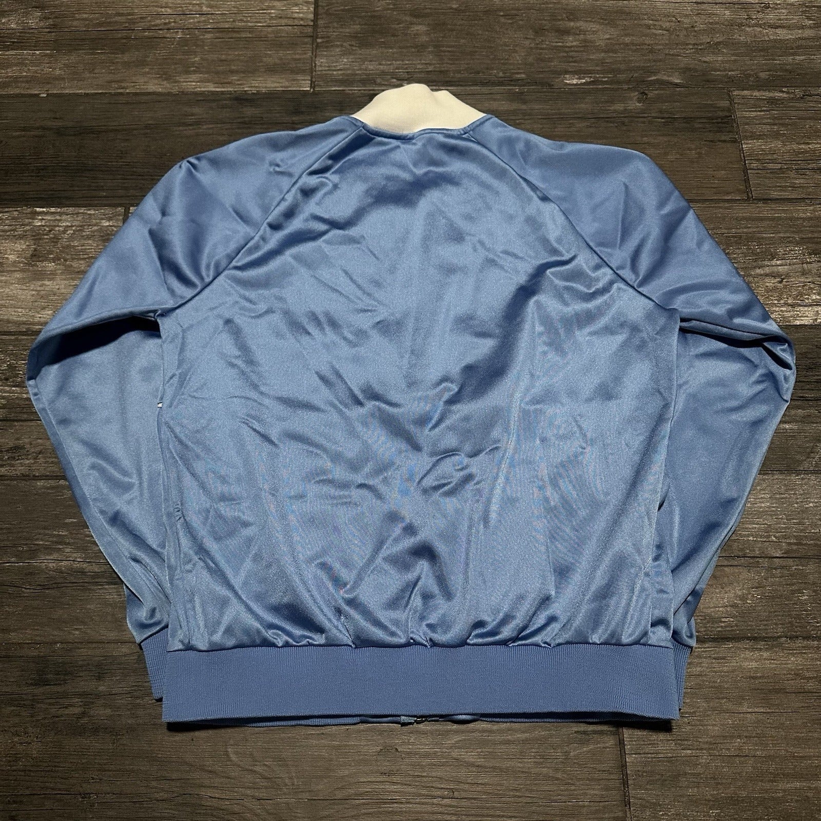 VTG 80s GOLDEN NUGGET LAS VEGAS CASINO BLUE WHITE TRACK ZIP UP JACKET ZWICKEL S Yesterday's Fits Clothing Fashion Vintage Streetwear Fashion Item