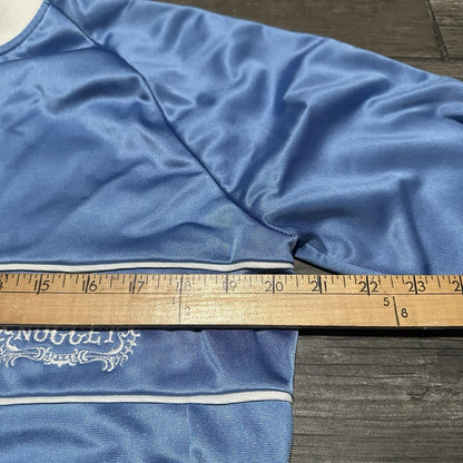 VTG 80s GOLDEN NUGGET LAS VEGAS CASINO BLUE WHITE TRACK ZIP UP JACKET ZWICKEL S Yesterday's Fits Clothing Fashion Vintage Streetwear Fashion Item