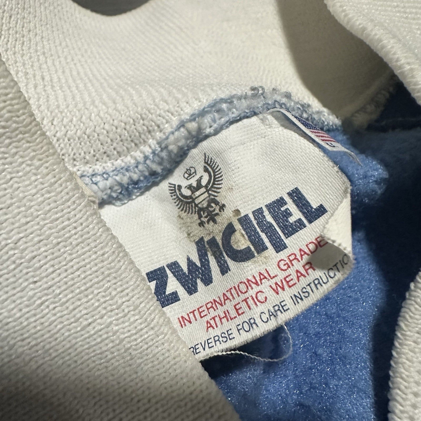 VTG 80s GOLDEN NUGGET LAS VEGAS CASINO BLUE WHITE TRACK ZIP UP JACKET ZWICKEL S Yesterday's Fits Clothing Fashion Vintage Streetwear Fashion Item