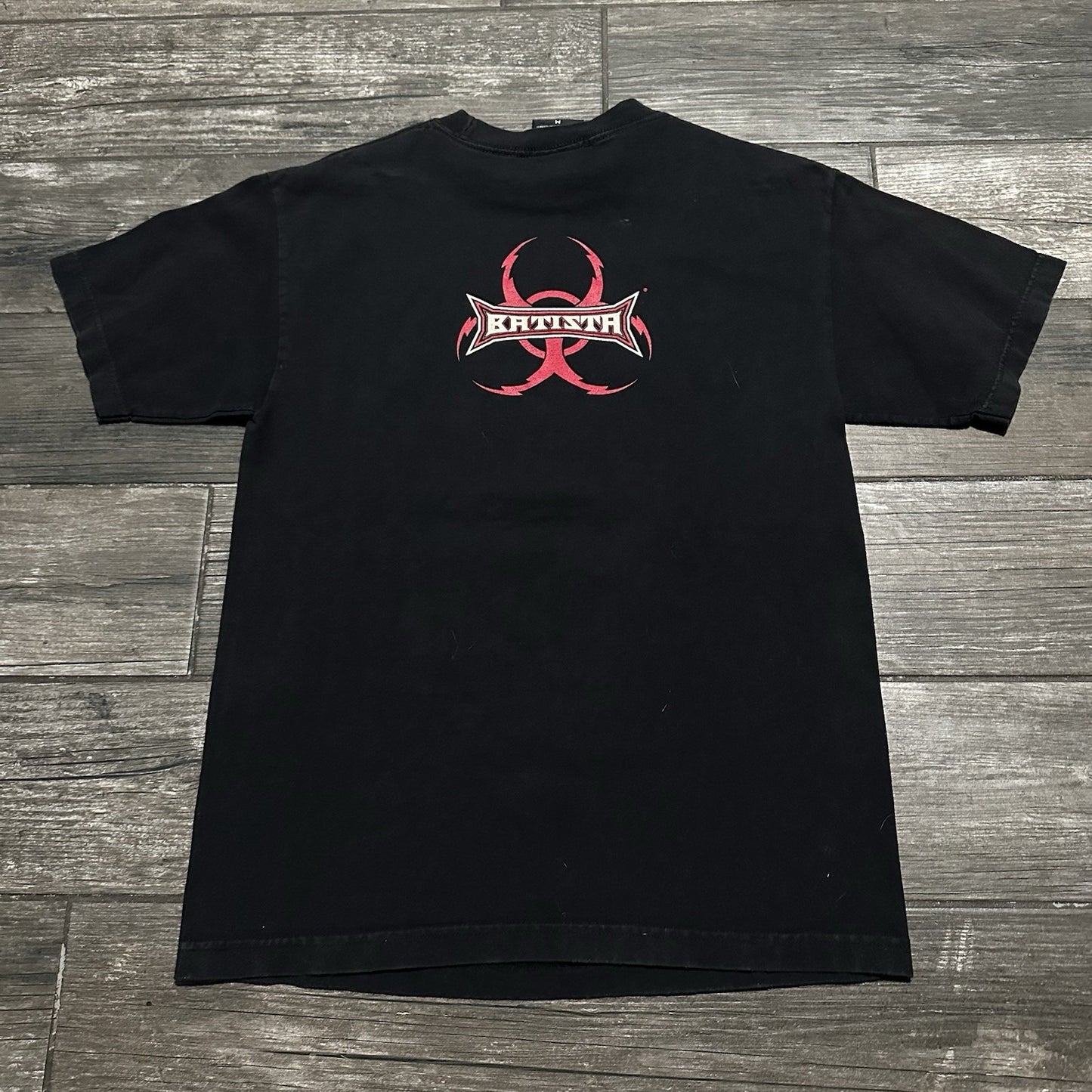 Y2K WWE DAVE BAUTISTA THE ANIMAL WRESTLING BLACK T-SHIRT WRESTLER TEE SZ M Yesterday's Fits Clothing Fashion Vintage Streetwear Fashion Item