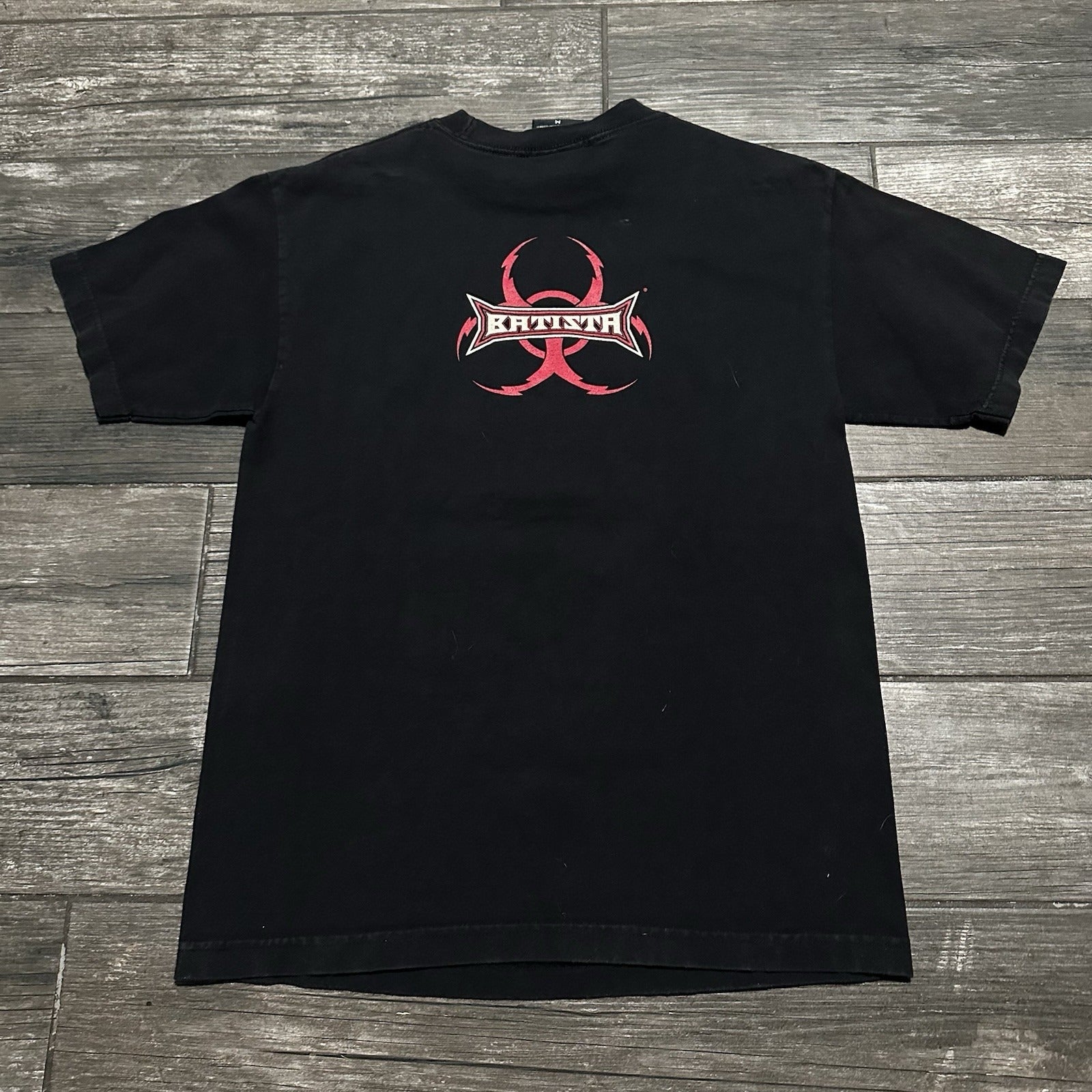 Y2K WWE DAVE BAUTISTA THE ANIMAL WRESTLING BLACK T-SHIRT WRESTLER TEE SZ M Yesterday's Fits Clothing Fashion Vintage Streetwear Fashion Item