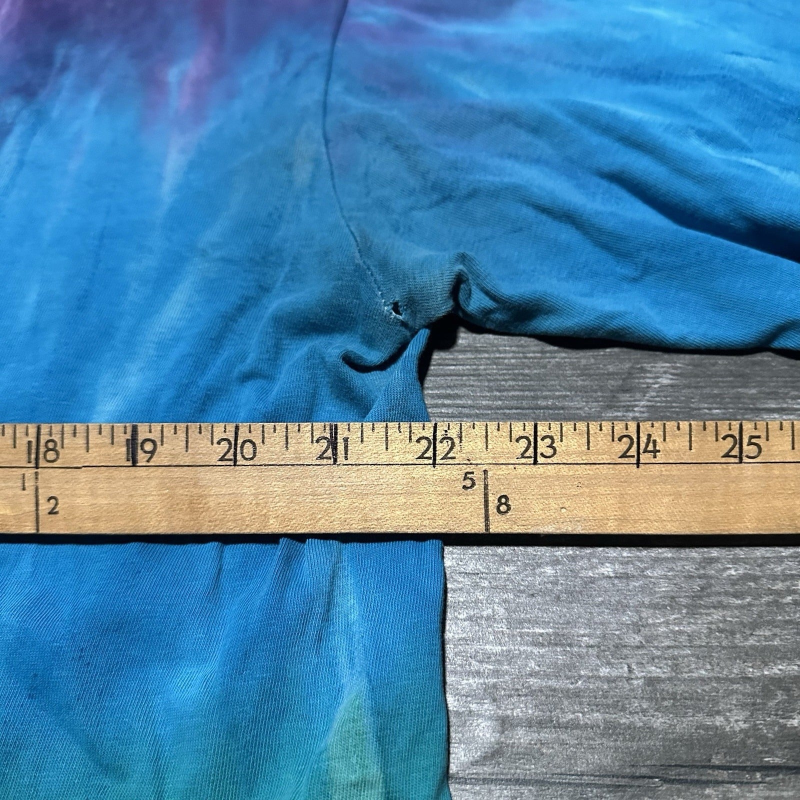 Y2K STUSSY LONG SLEEVE DISTRESSED TIE-DYE SHIRT FITS SZ S BLUE GREEN FADED Yesterday's Fits Clothing Fashion Vintage Streetwear Fashion Item