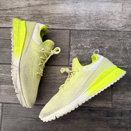 AUTHENTIC LOUIS VUITTON VNR FLUORESCENT YELLOW KNIT SNEAKERS SZ 11 NO BOX Yesterday's Fits Clothing Fashion Vintage Streetwear Fashion Item