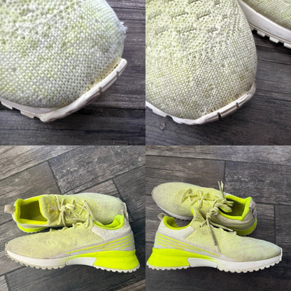 AUTHENTIC LOUIS VUITTON VNR FLUORESCENT YELLOW KNIT SNEAKERS SZ 11 NO BOX Yesterday's Fits Clothing Fashion Vintage Streetwear Fashion Item