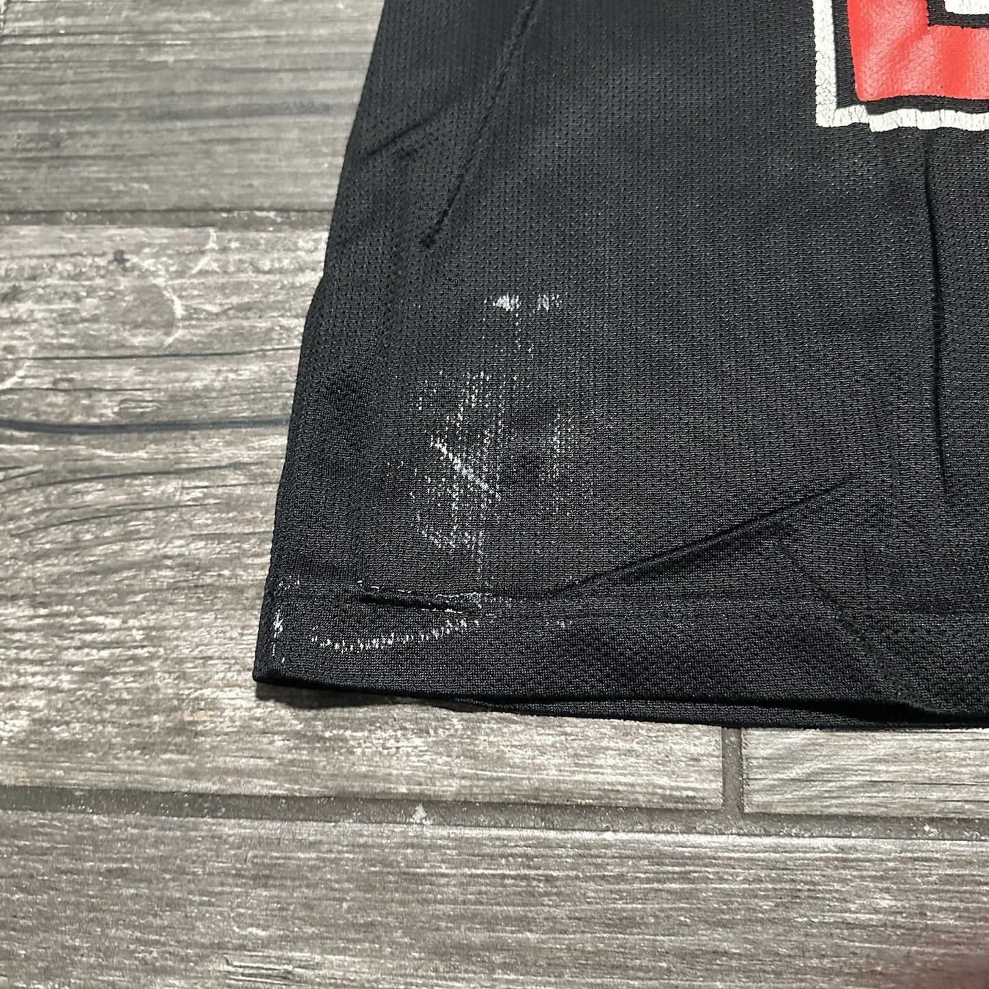 VTG CHAMPION CHICAGO BULLS MICHAEL JORDAN BLACK BASKETBALL JERSEY 40 DISTRESS Yesterday's Fits Clothing Fashion Vintage Streetwear Fashion Item