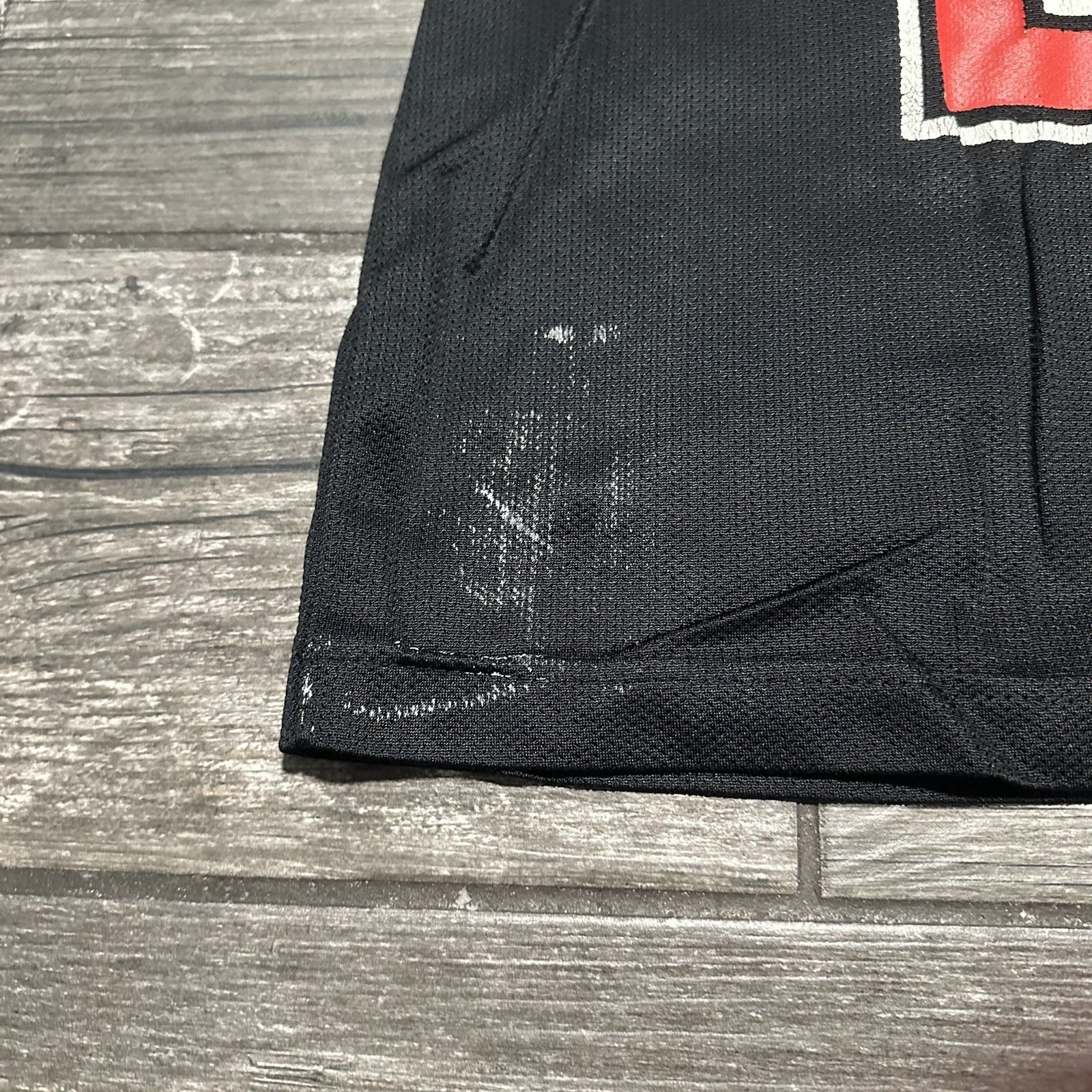 VTG CHAMPION CHICAGO BULLS MICHAEL JORDAN BLACK BASKETBALL JERSEY 40 DISTRESS Yesterday's Fits Clothing Fashion Vintage Streetwear Fashion Item
