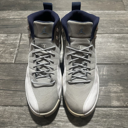 AIR JORDAN 12 RETRO GREY UNIVERSITY BLUE WHITE 130690 007 NO BOX SZ 13 SNEAKERS Yesterday's Fits Clothing Fashion Vintage Streetwear Fashion Item