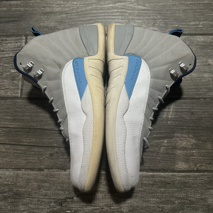 AIR JORDAN 12 RETRO GREY UNIVERSITY BLUE WHITE 130690 007 NO BOX SZ 13 SNEAKERS Yesterday's Fits Clothing Fashion Vintage Streetwear Fashion Item