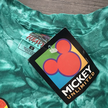 NWT VTG MICKEY UNLIMITED MINNIE MOUSE TIE-DYE CHARACTER T-SHIRT GREEN SZ S Yesterday's Fits Clothing Fashion Vintage Streetwear Fashion Item