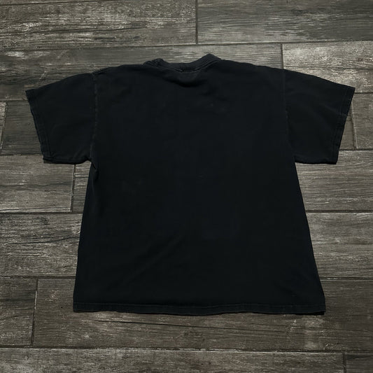 Y2K VTG PYRAMID LUXOR LAS VEGAS BLUE MAN GROUP SHOW PROMO BLACK FADED T-SHIRT L Yesterday's Fits Clothing Fashion Vintage Streetwear Fashion Item