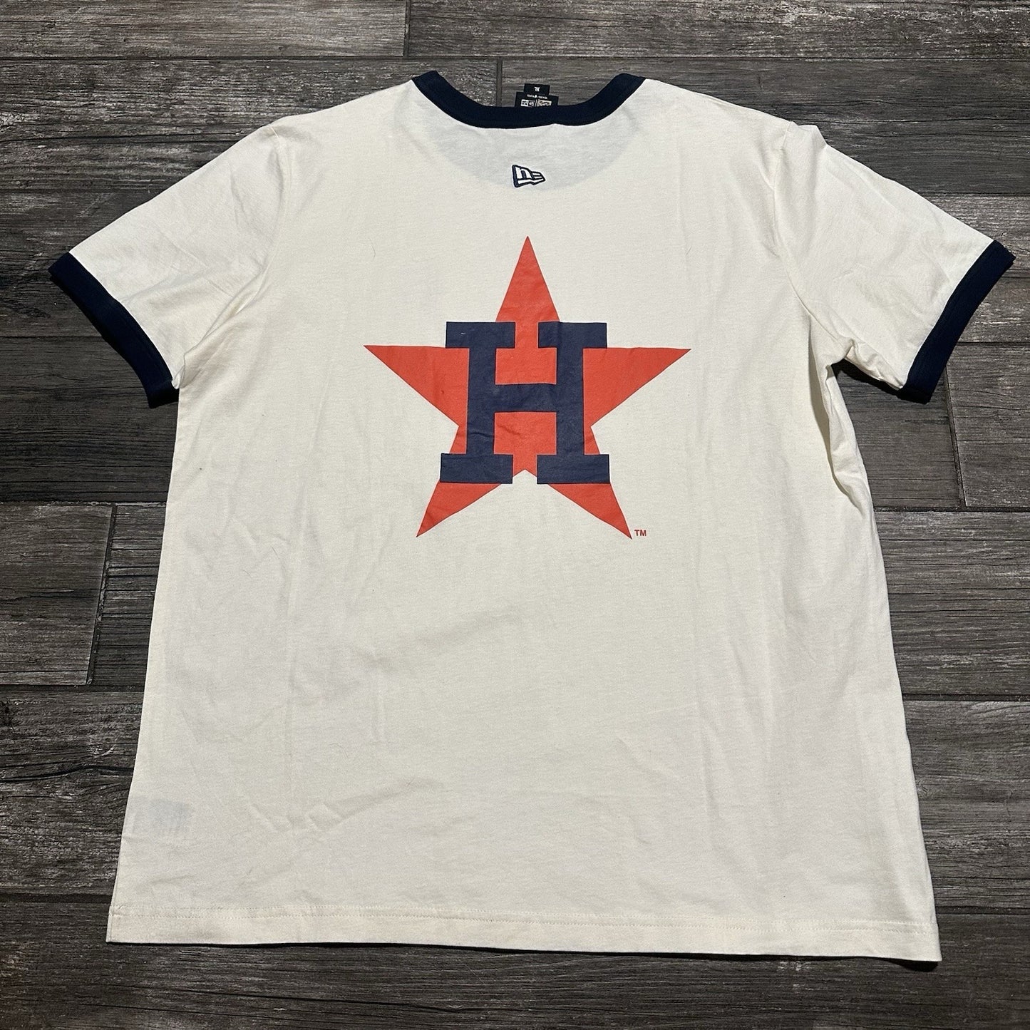 NWT ERIC EMANUEL NEW ERA HOUSTON ASTROS RINGER BASEBALL T-SHIRT SZ XL Yesterday's Fits Clothing Fashion Vintage Streetwear Fashion Item