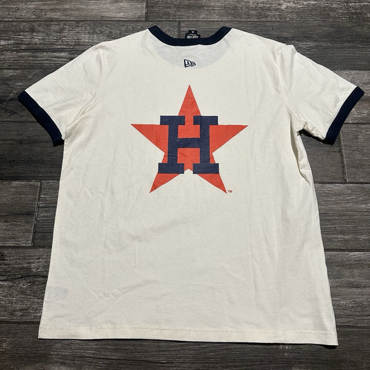 NWT ERIC EMANUEL NEW ERA HOUSTON ASTROS RINGER BASEBALL T-SHIRT SZ XL Yesterday's Fits Clothing Fashion Vintage Streetwear Fashion Item