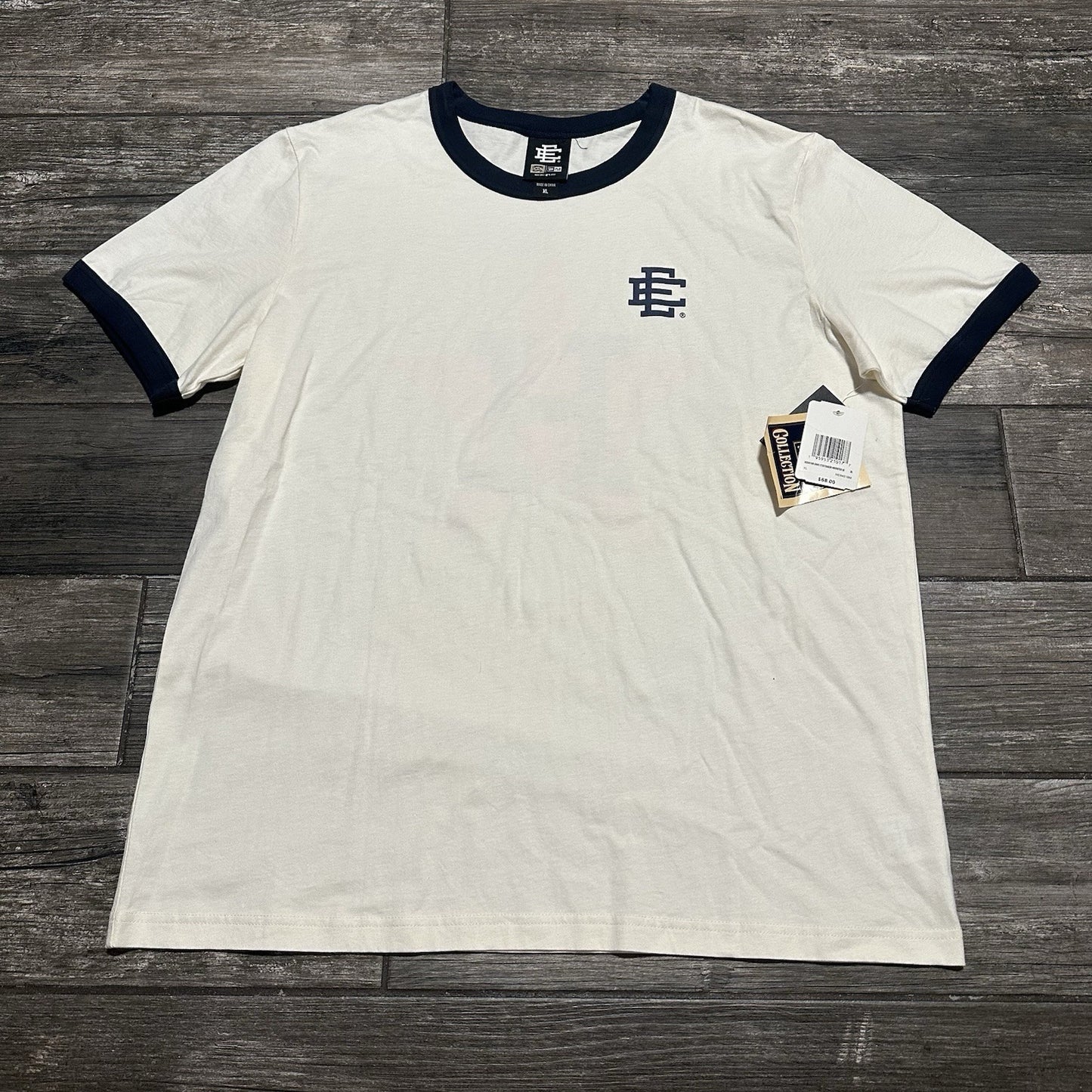 NWT ERIC EMANUEL NEW ERA HOUSTON ASTROS RINGER BASEBALL T-SHIRT SZ XL Yesterday's Fits Clothing Fashion Vintage Streetwear Fashion Item