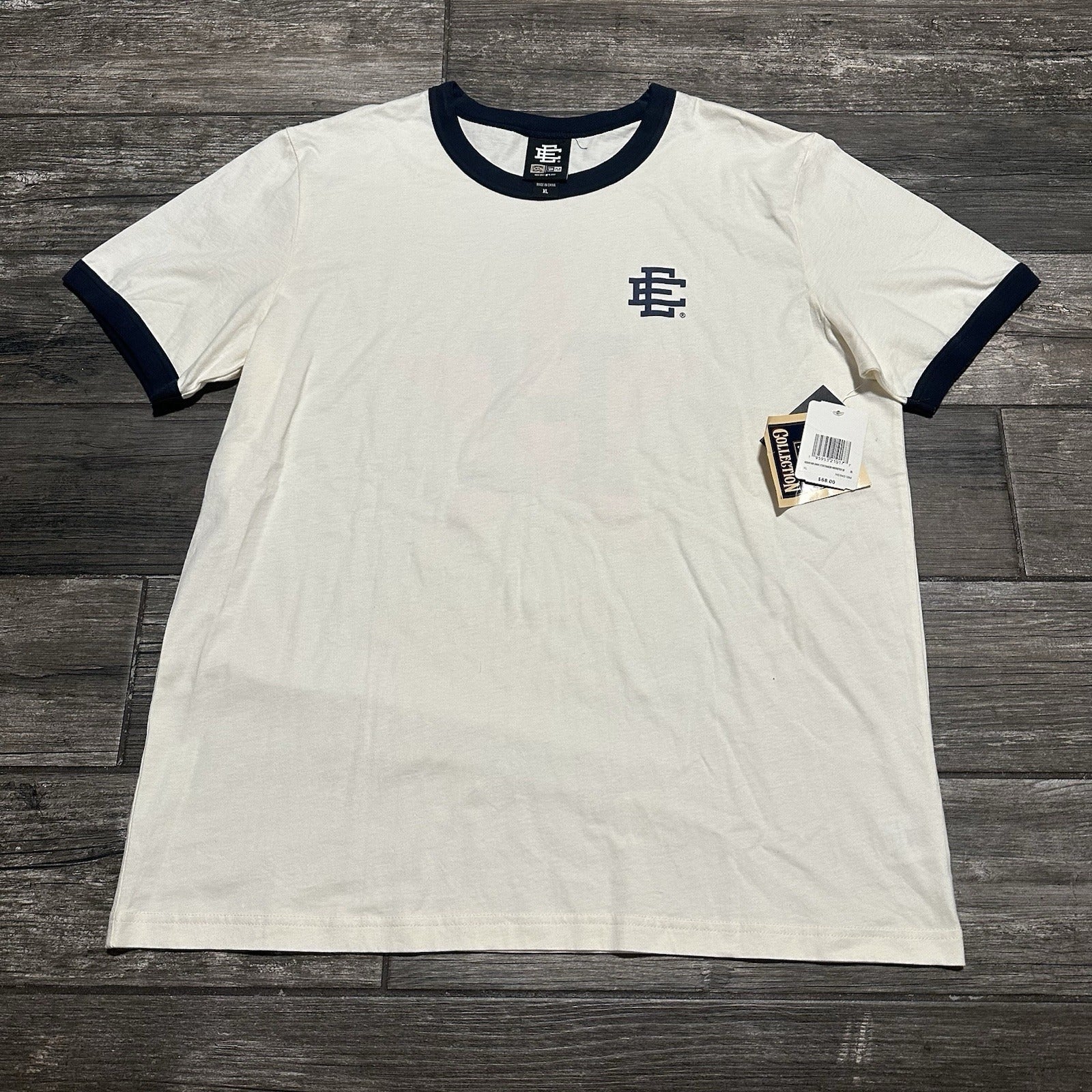 NWT ERIC EMANUEL NEW ERA HOUSTON ASTROS RINGER BASEBALL T-SHIRT SZ XL Yesterday's Fits Clothing Fashion Vintage Streetwear Fashion Item
