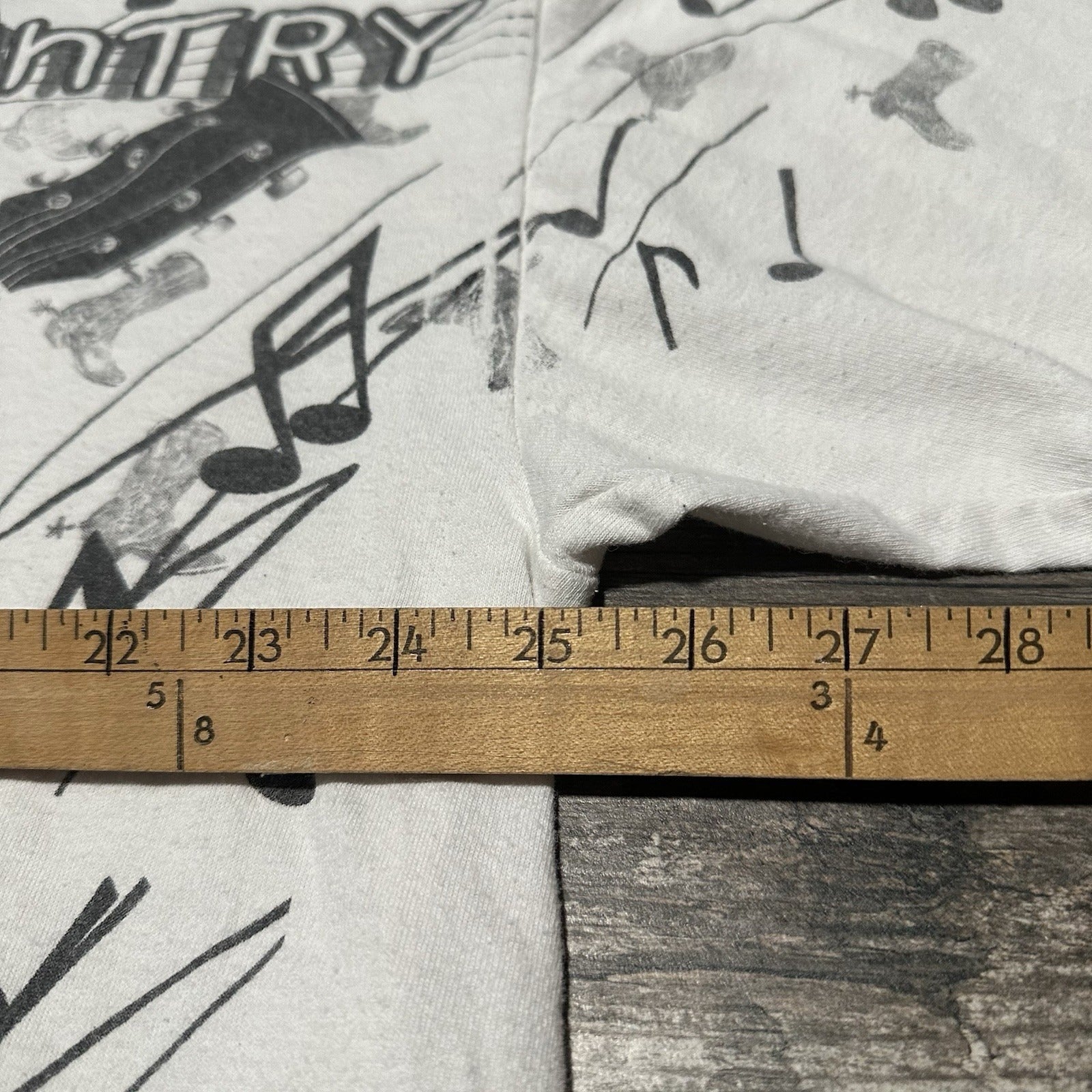 VTG 90s COUNTRY MUSIC FESTIVAL AOP ALL OVER PRINT WHITE T-SHIRT 2XL BRANSON Yesterday's Fits Clothing Fashion Vintage Streetwear Fashion Item