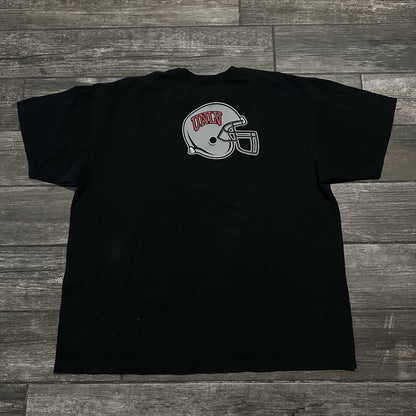 Y2K NIKE UNLV RUNNIN REBELS FOOTBALL BLACK T-SHIRT SZ 2XL HELMET LOGO Yesterday's Fits Clothing Fashion Vintage Streetwear Fashion Item