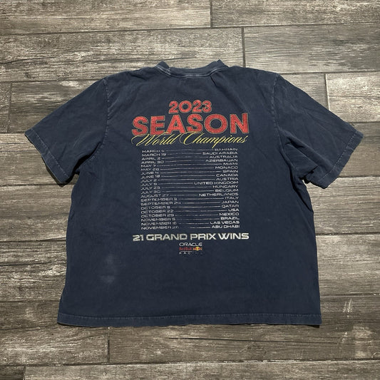 ABERCROMBIE & FITCH VINTAGE INSPIRED ORACLE RED BULL RACING F1 RACE T-SHIRT XL Yesterday's Fits Clothing Fashion Vintage Streetwear Fashion Item