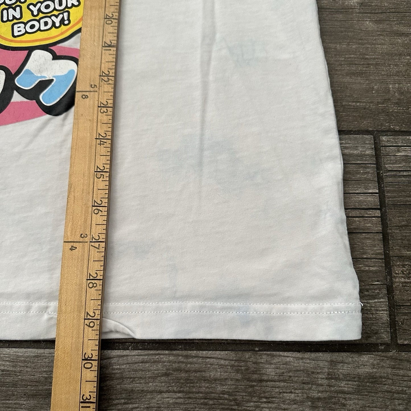 'VERY COOL' MICRO PLASTICS CARTOON HEAVYWEIGHT BLUE WHITE DYED T-SHIRT 2XL Yesterday's Fits Clothing Fashion Vintage Streetwear Fashion Item