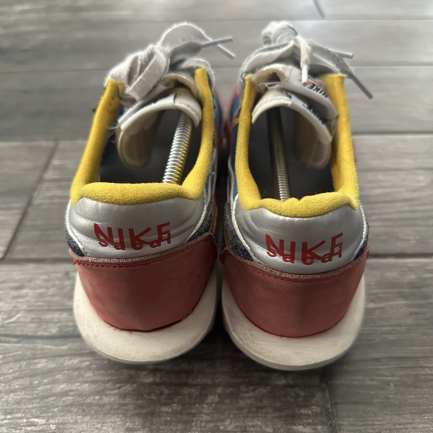 NIKE LD WAFFLE SACAI SZ 10 VARSITY BLUE RED YELLOW SNEAKERS BV0073-400 SHOES