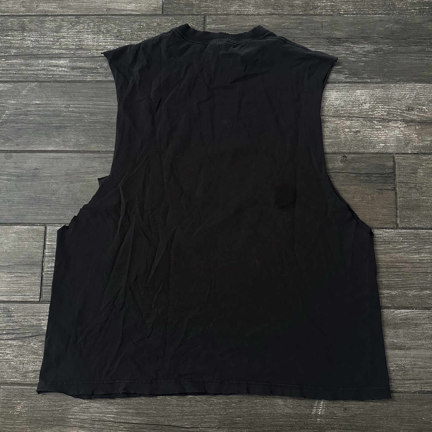 VTG Y2K ONE FIFTY ONE 151 SKATEBOARDS SZ XL SKATE CUT-OFF BLACK T-SHIRT GRUNGE Yesterday's Fits Clothing Fashion Vintage Streetwear Fashion Item