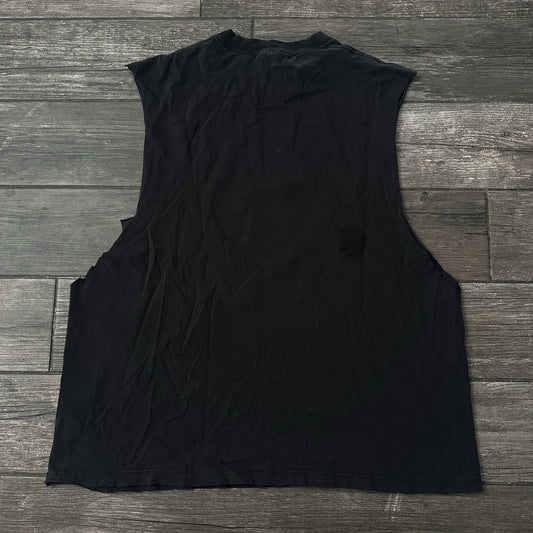 VTG Y2K ONE FIFTY ONE 151 SKATEBOARDS SZ XL SKATE CUT-OFF BLACK T-SHIRT GRUNGE Yesterday's Fits Clothing Fashion Vintage Streetwear Fashion Item