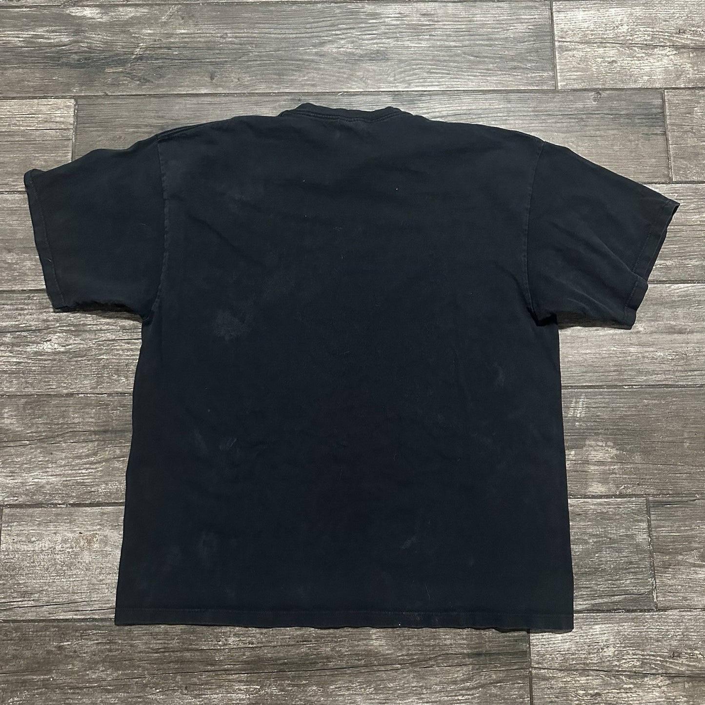 VTG NIKE CENTER SWOOSH BLACK SILVER CHECK TEE FADED T-SHIRT SZ XL USA WHITE TAG Yesterday's Fits Clothing Fashion Vintage Streetwear Fashion Item