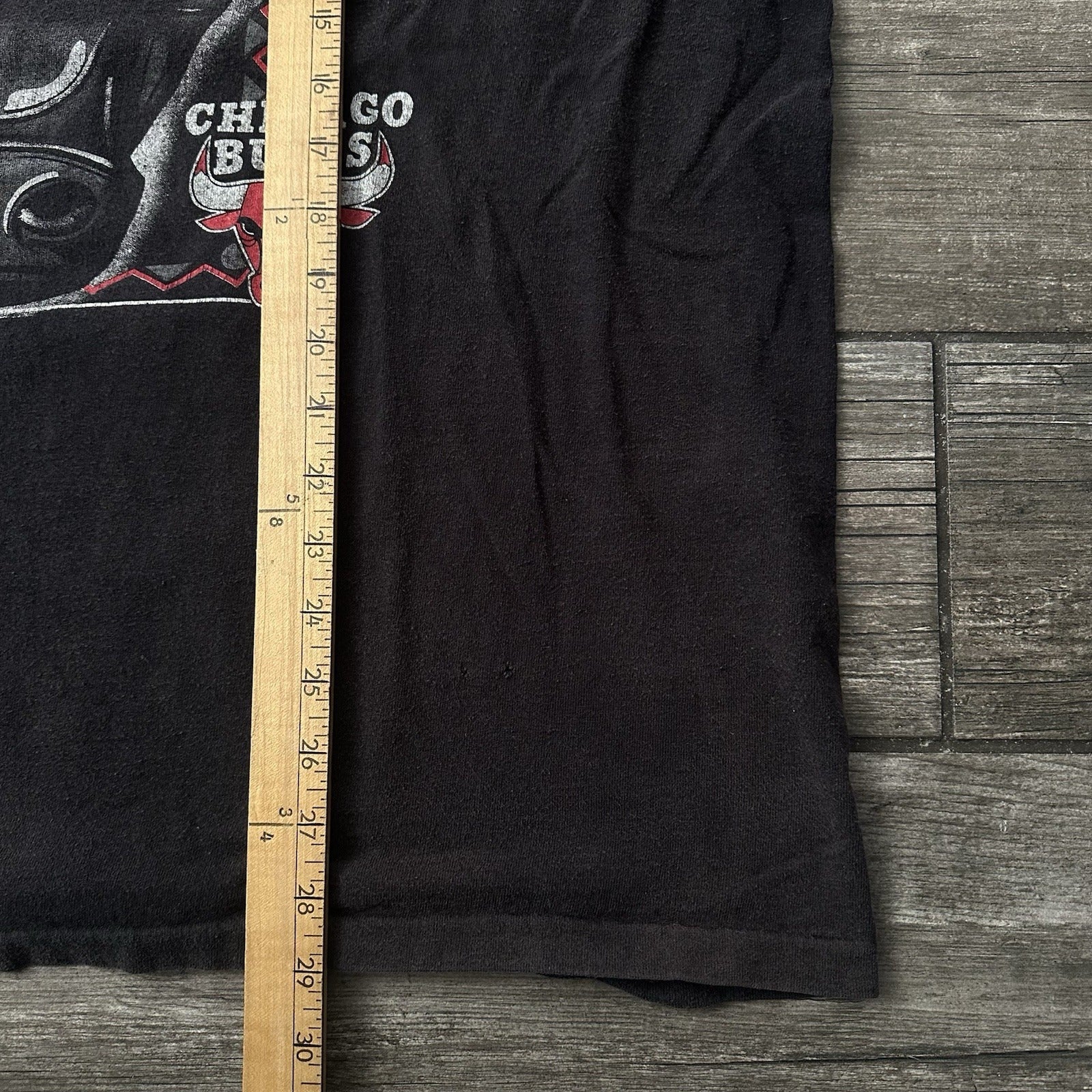 VTG 90s NBA CHICAGO BULLS BASKETBALL BLACK FADED DISTRESS T-SHIRT XXL LOGO 7 Yesterday's Fits Clothing Fashion Vintage Streetwear Fashion Item