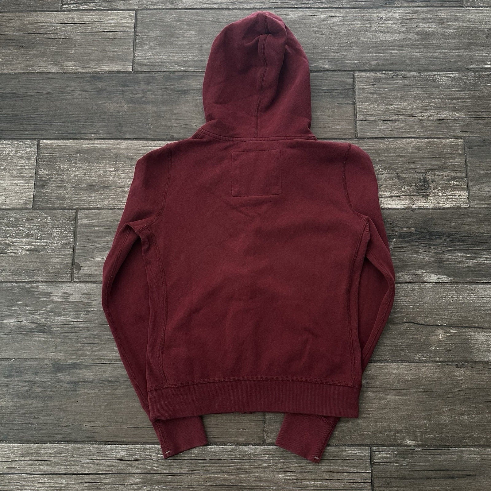 Y2K ABERCROMBIE & FITCH RED ZIP UP HOODIE SWEATSHIRT WMNS SZ L SPELL OUT LOGO Yesterday's Fits Clothing Fashion Vintage Streetwear Fashion Item