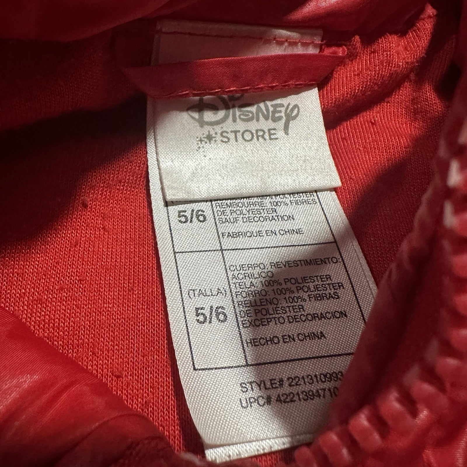 DISNEY STORE CARS LIGHTNING MCQUEEN RED RACING RACE PUFFER JACKET SZ 5/6 Yesterday's Fits Clothing Fashion Vintage Streetwear Fashion Item