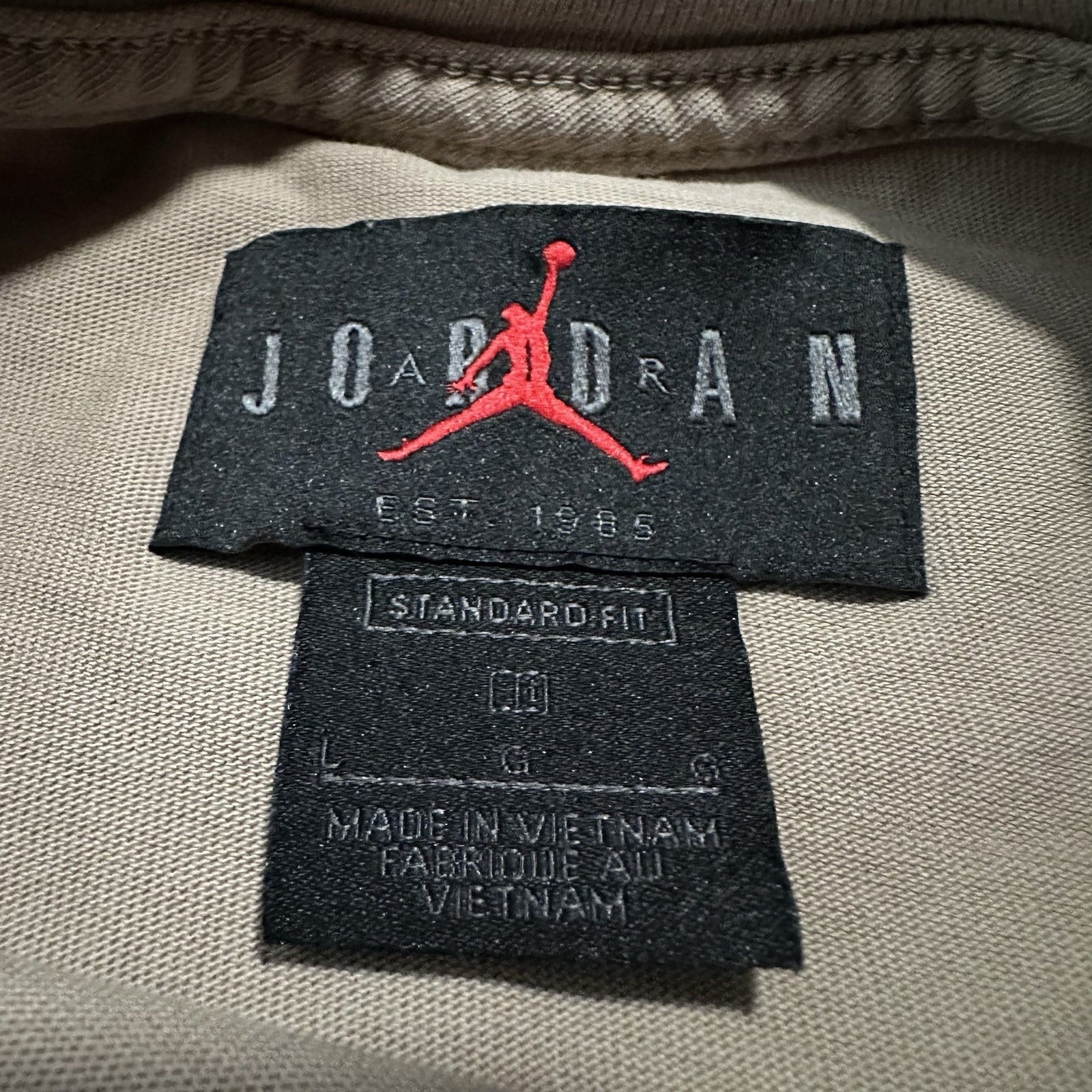JORDAN CACTUS JACK TAN KHAKI DESERT SPIT HEAVYWEIGHT TRAVIS SCOTT T-SHIRT SZ L Yesterday's Fits Clothing Fashion Vintage Streetwear Fashion Item