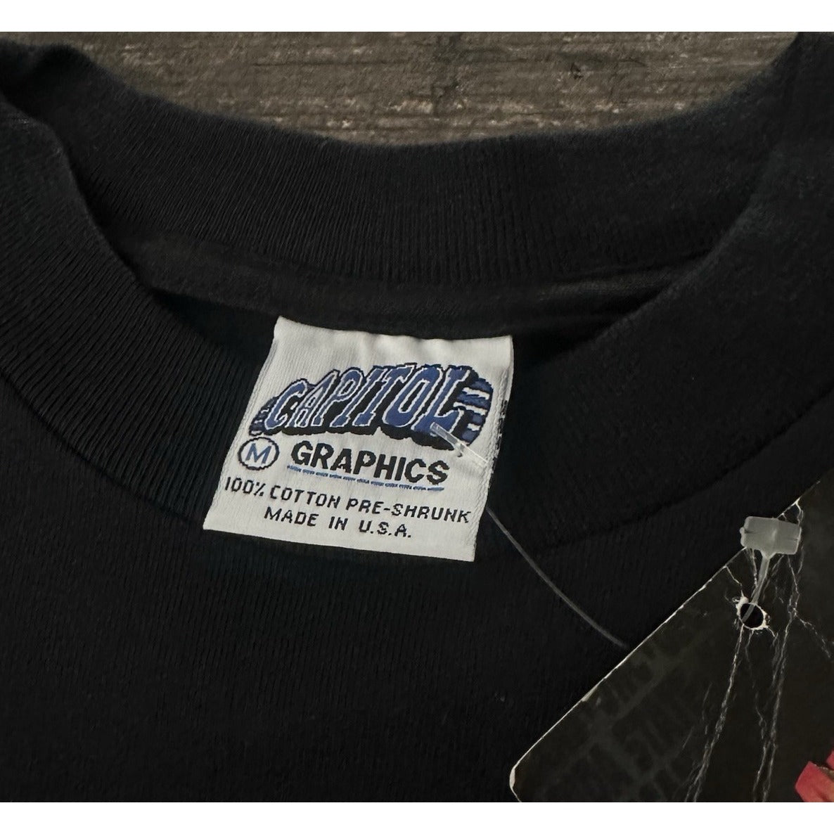 NWT VTG UNLV RUNNIN REBELS BIG PRINT COLLEGE BLACK T-SHIRT INTIMIDATOR SZ M Yesterday's Fits Clothing Fashion Vintage Streetwear Fashion Item