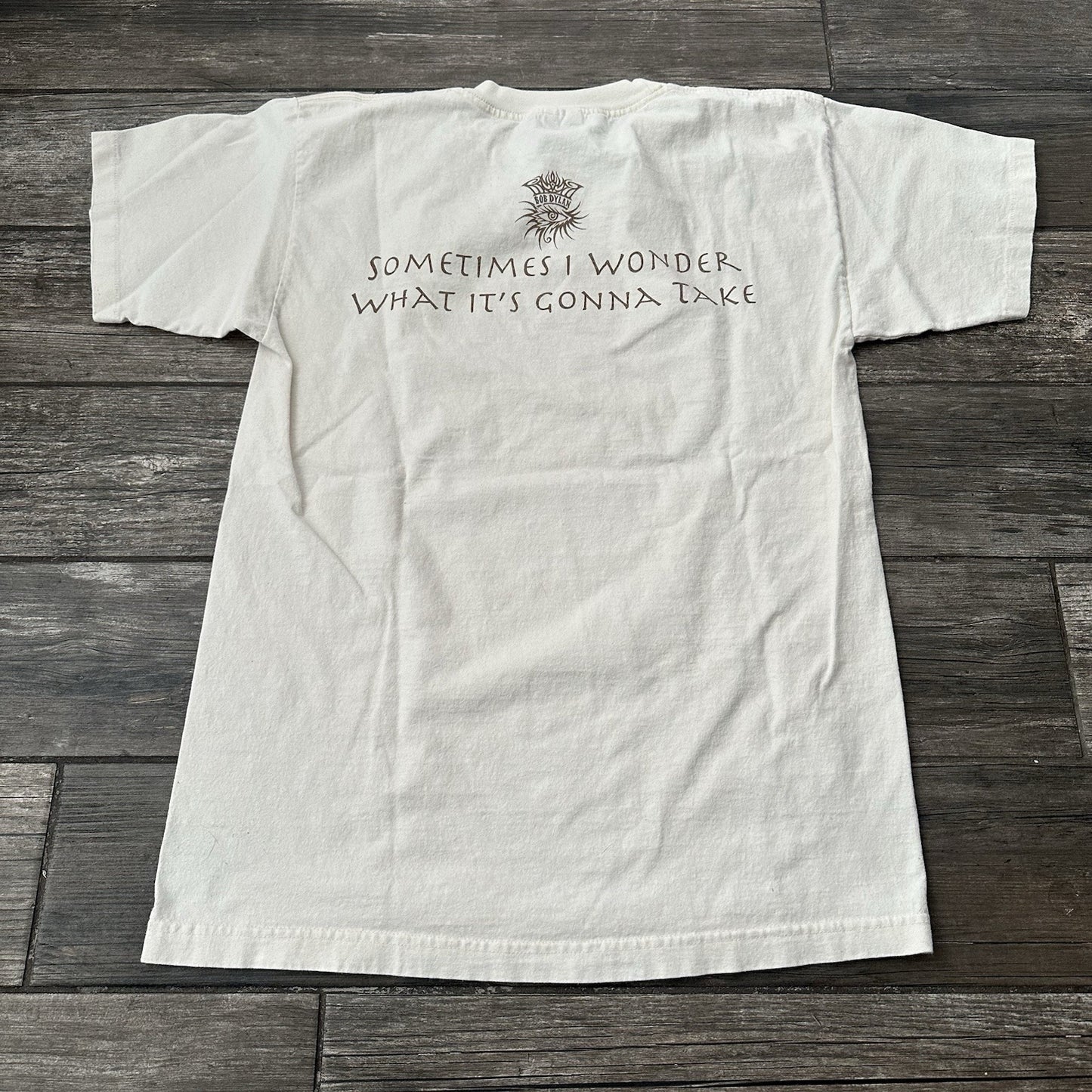 VTG 2000 BOB DYLAN TO FIND DIGNITY WHITE CONCERT TOUR T-SHIRT SZ L AAA Y2K Yesterday's Fits Clothing Fashion Vintage Streetwear Fashion Item