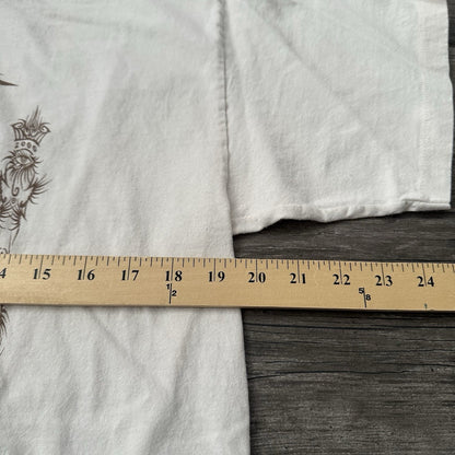 VTG 2000 BOB DYLAN TO FIND DIGNITY WHITE CONCERT TOUR T-SHIRT SZ L AAA Y2K Yesterday's Fits Clothing Fashion Vintage Streetwear Fashion Item