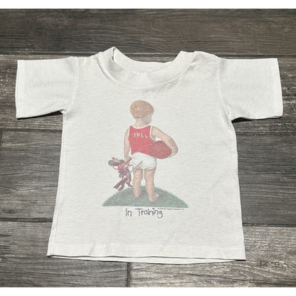 VTG UNLV RUNNIN REBELS IN TRAINING BABY T-SHIRT WHITE SHORT SLEEVE BASKETBALL 4 Yesterday's Fits Clothing Fashion Vintage Streetwear Fashion Item