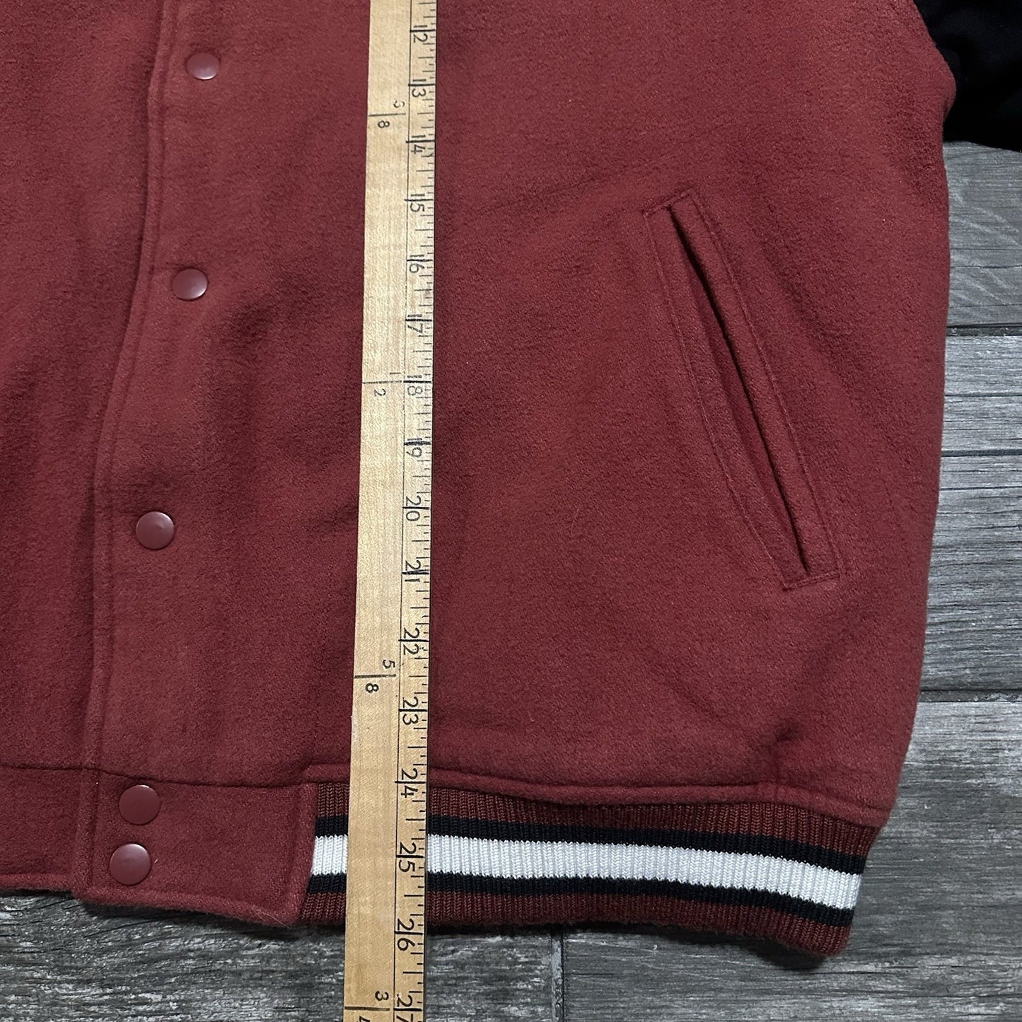 VTG REEBOK ARIZONA CARDINALS LETTERMAN VARSITY NFL BOMBER JACKET RED FADED SZ L Yesterday's Fits Clothing Fashion Vintage Streetwear Fashion Item