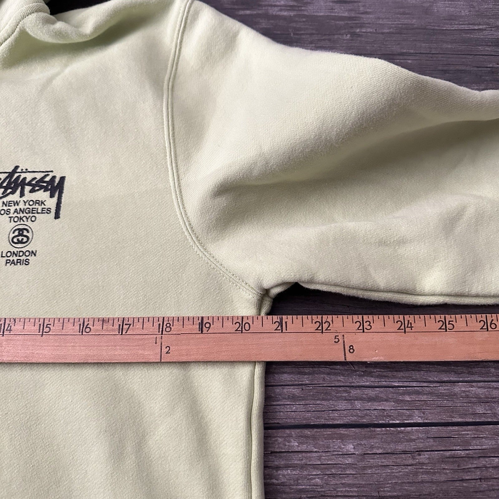STUSSY CHAPTER STORE HIGHLIGHTER HEAVY FULL ZIP SWEATSHIRT HOODIE SURF SZ M Stussy Clothing Fashion Vintage Streetwear Fashion Item